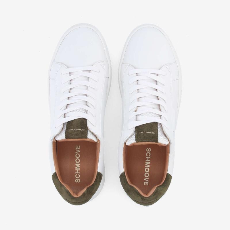 SPARKLE SNEAKER M - NAPPA/SUEDE - BLANC/VERT